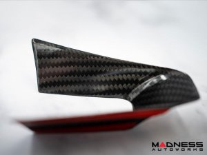 Alfa Romeo Stelvio Custom Steering Wheel Lower Trim Kit - Carbon Fiber - Feroce Carbon